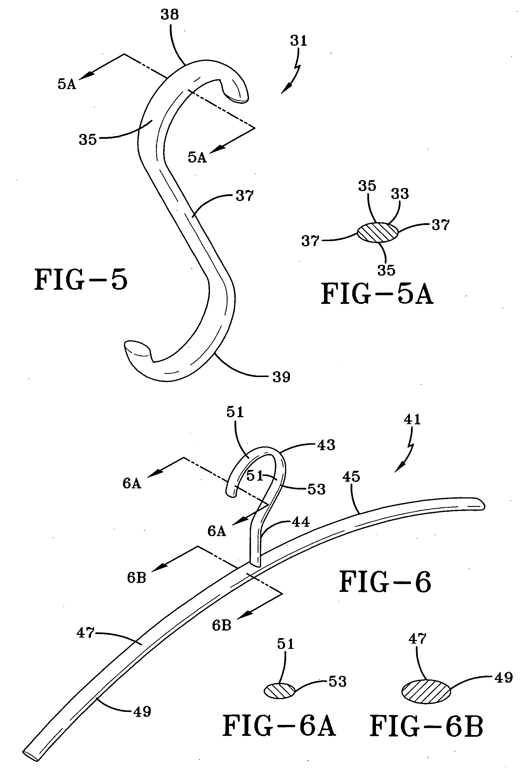 Utility items made with rods of oval construction