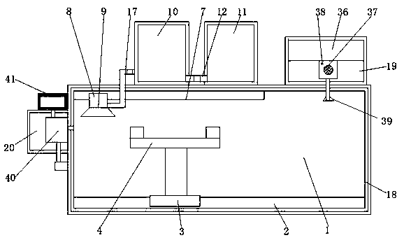 Painting device for furniture manufacturing