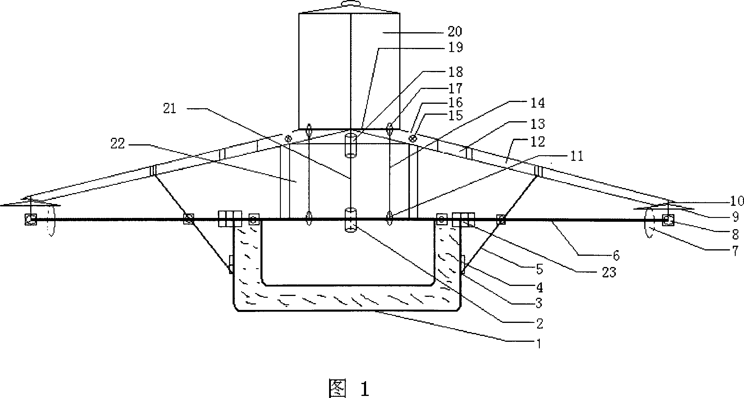 Shipborne net cage dried diet feeder