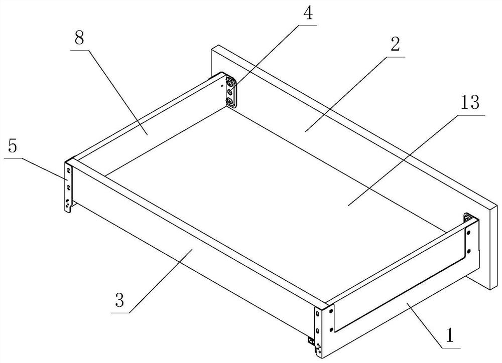 Improved furniture drawer assembly structure