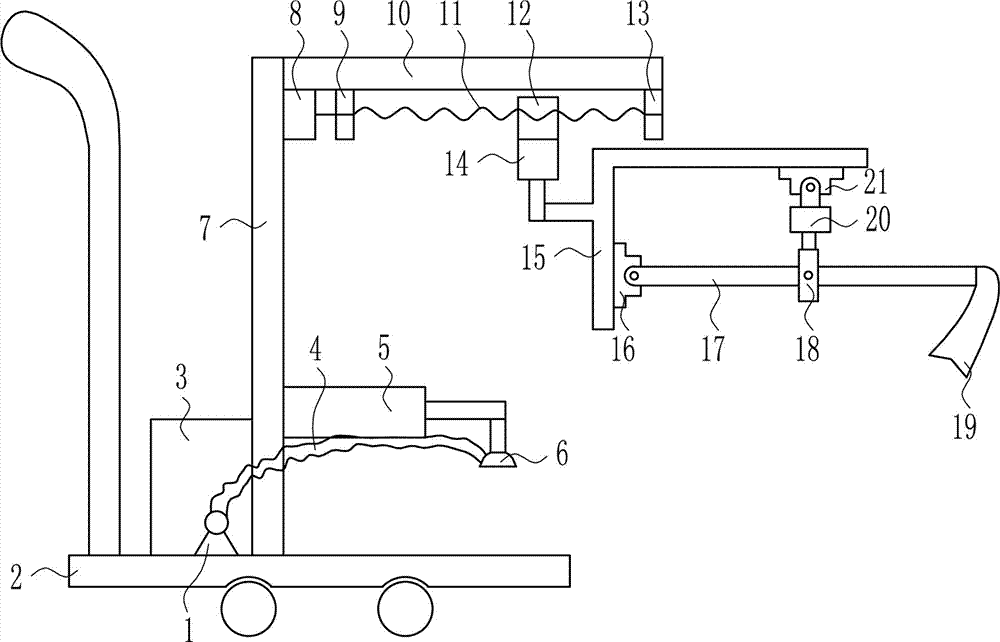 Watering cart with soil covering function for gardening