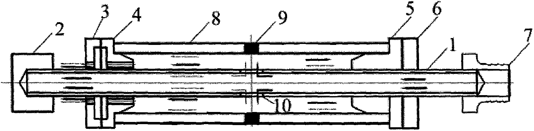 Small-caliber straight pipe butt welding device