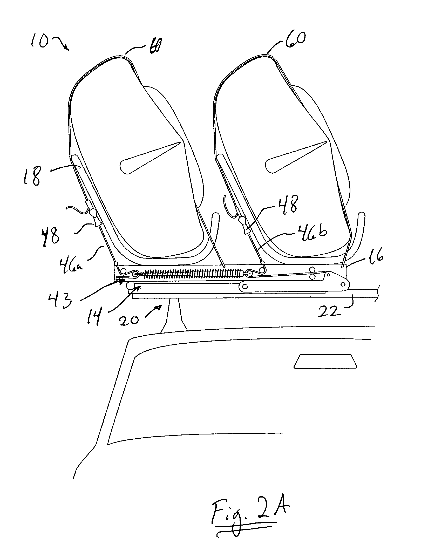 Easy loading cargo rack assembly for vehicle