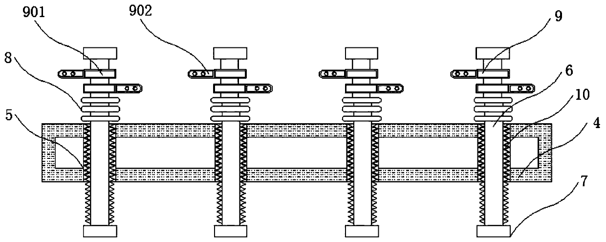 A folding magic seat structure integrated on the backrest of the second row of seats