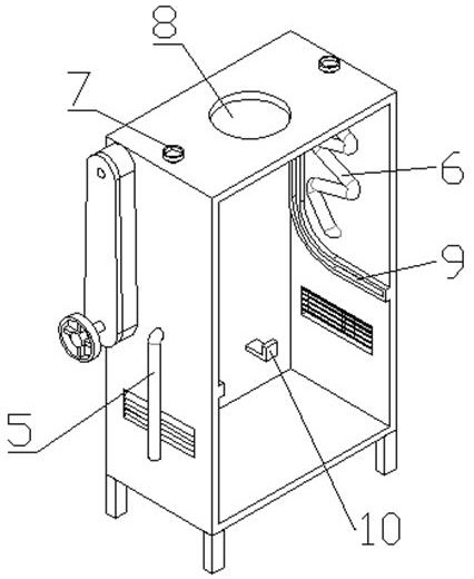 Efficient heat dissipation type power distribution cabinet