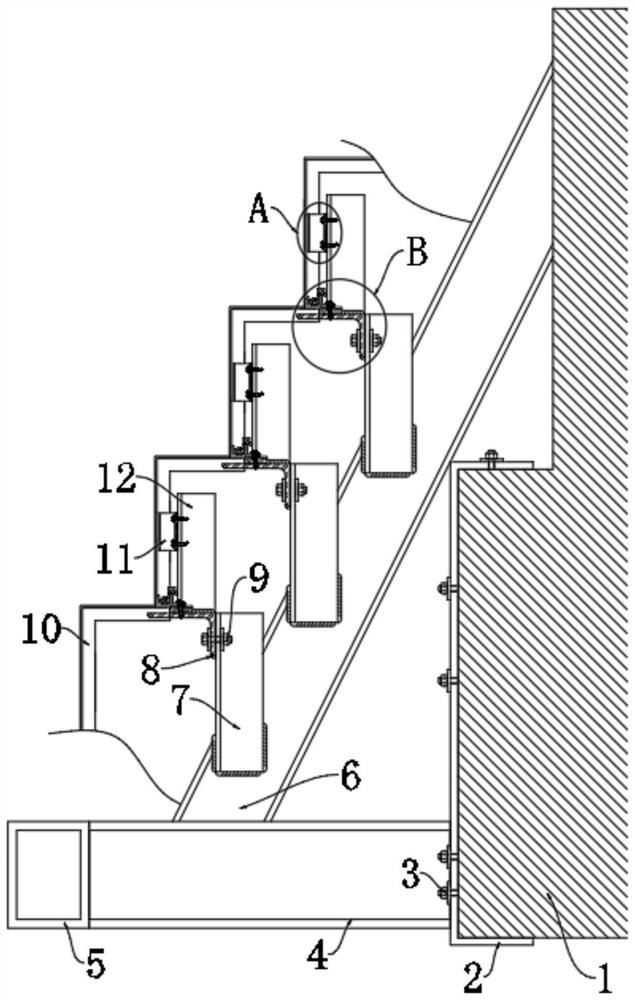 A multi-curvature cantilever hyperboloid cascade curtain wall system