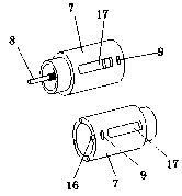 Anti-vibration outer circle shaft end turning machining device