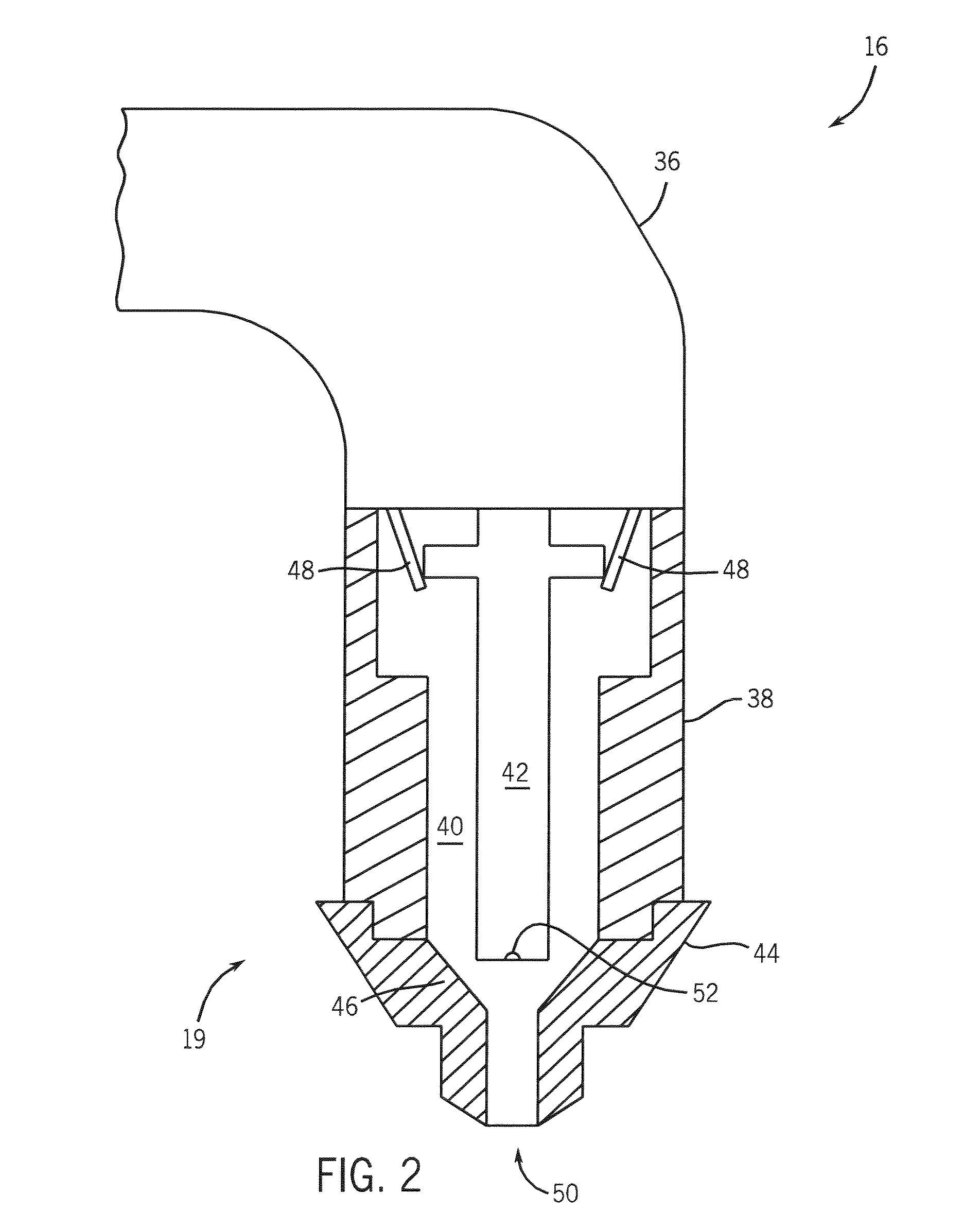 Plasma-cutting torch with integrated high frequency starter