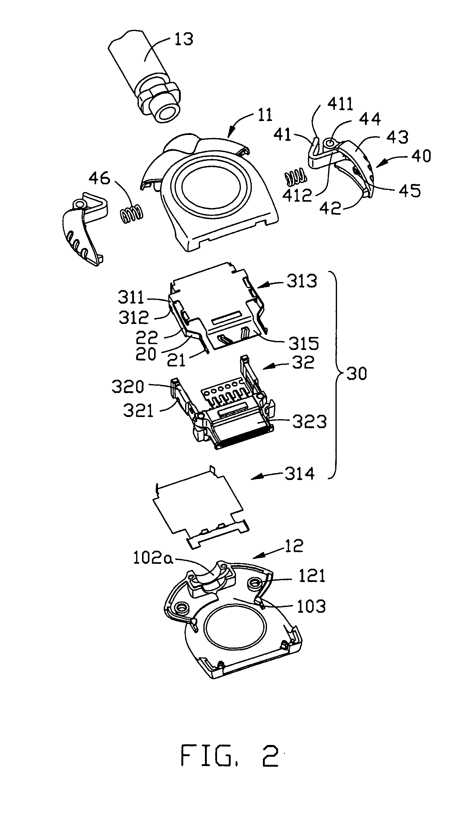 Electrical connector with latching system