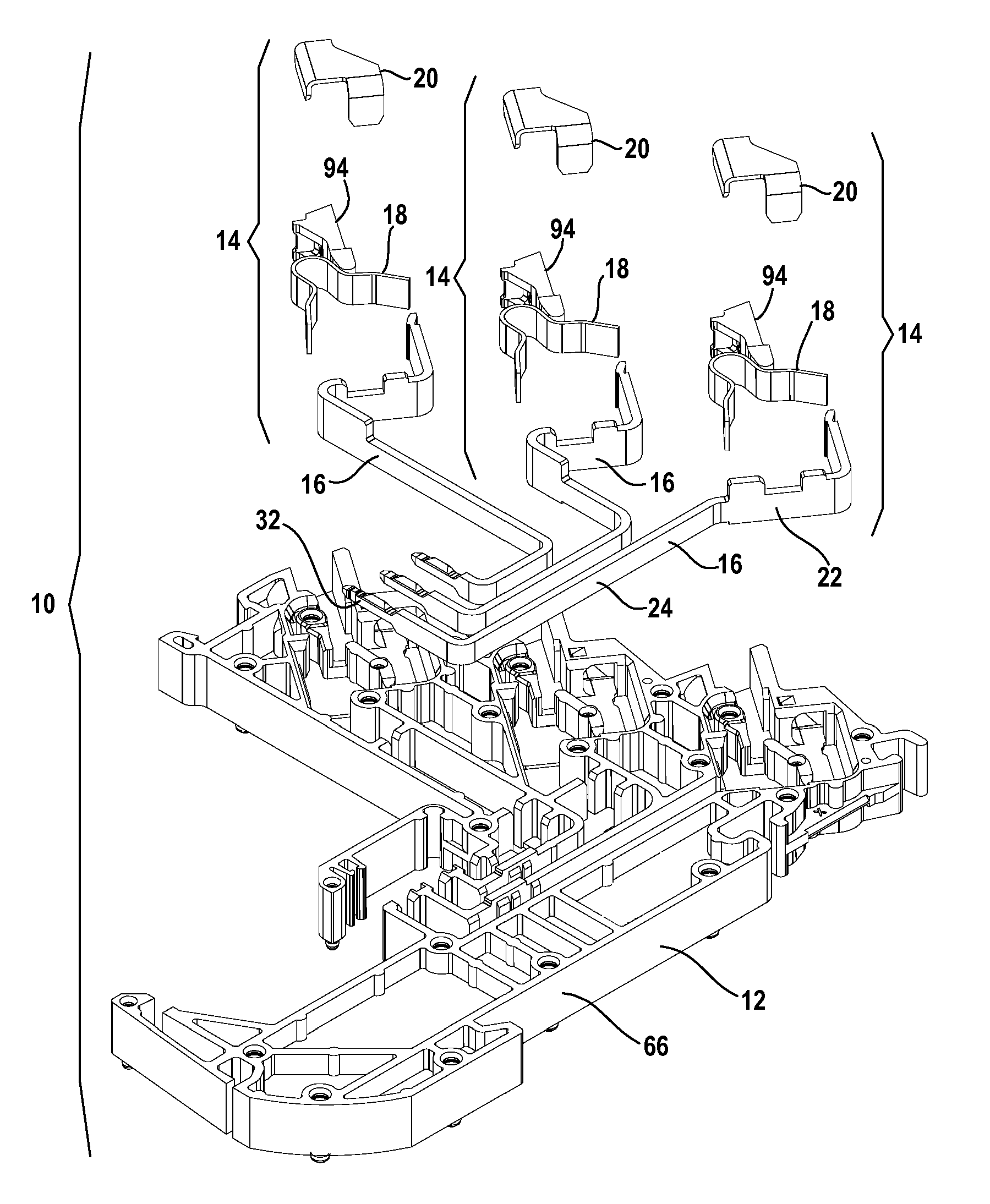 Connector Block with Spring-Loaded Electrical Terminal Assemblies