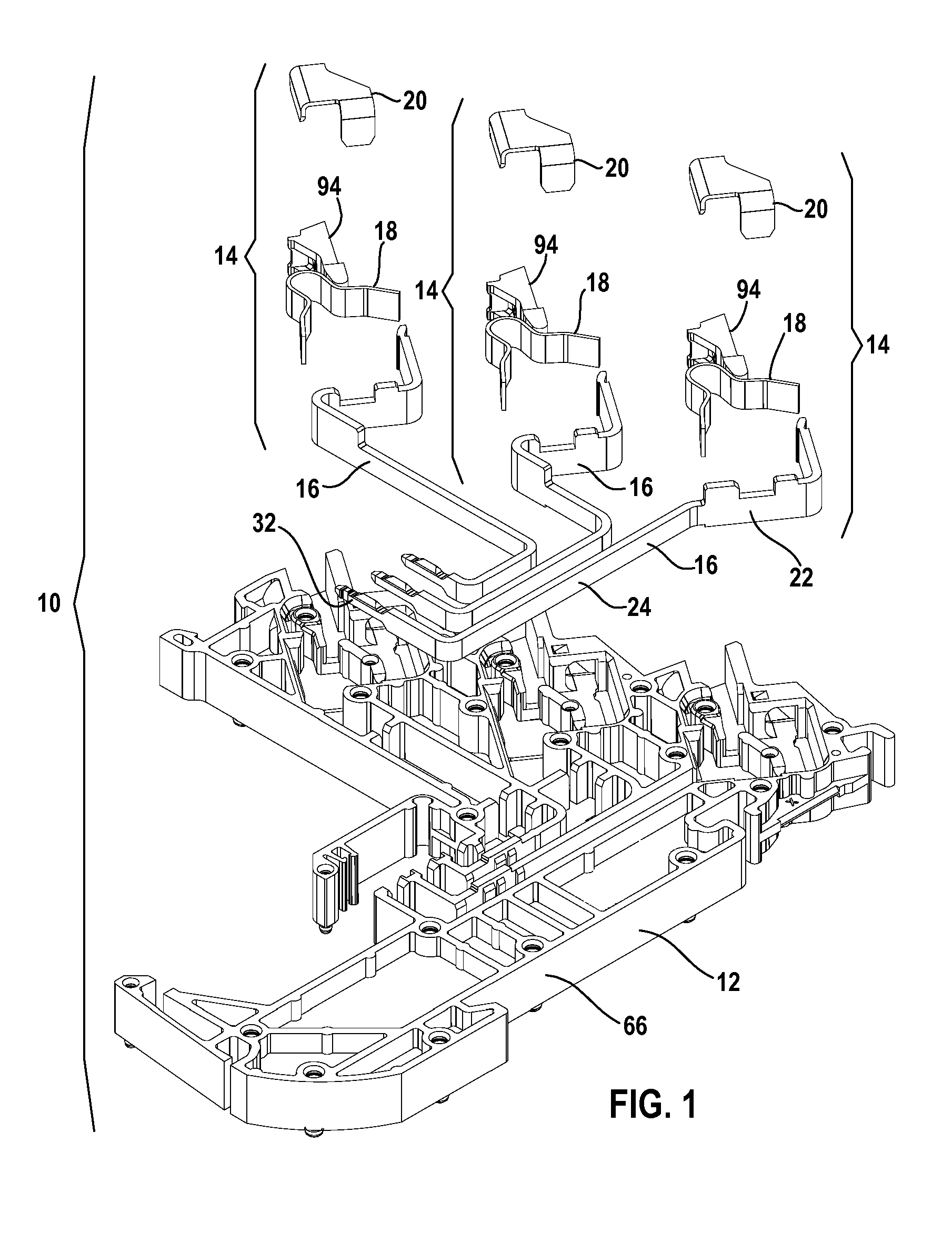 Connector Block with Spring-Loaded Electrical Terminal Assemblies