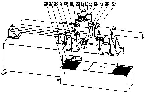 Device and method for thin wall stainless steel pipe double-cutter symmetric planetary automatic cutting