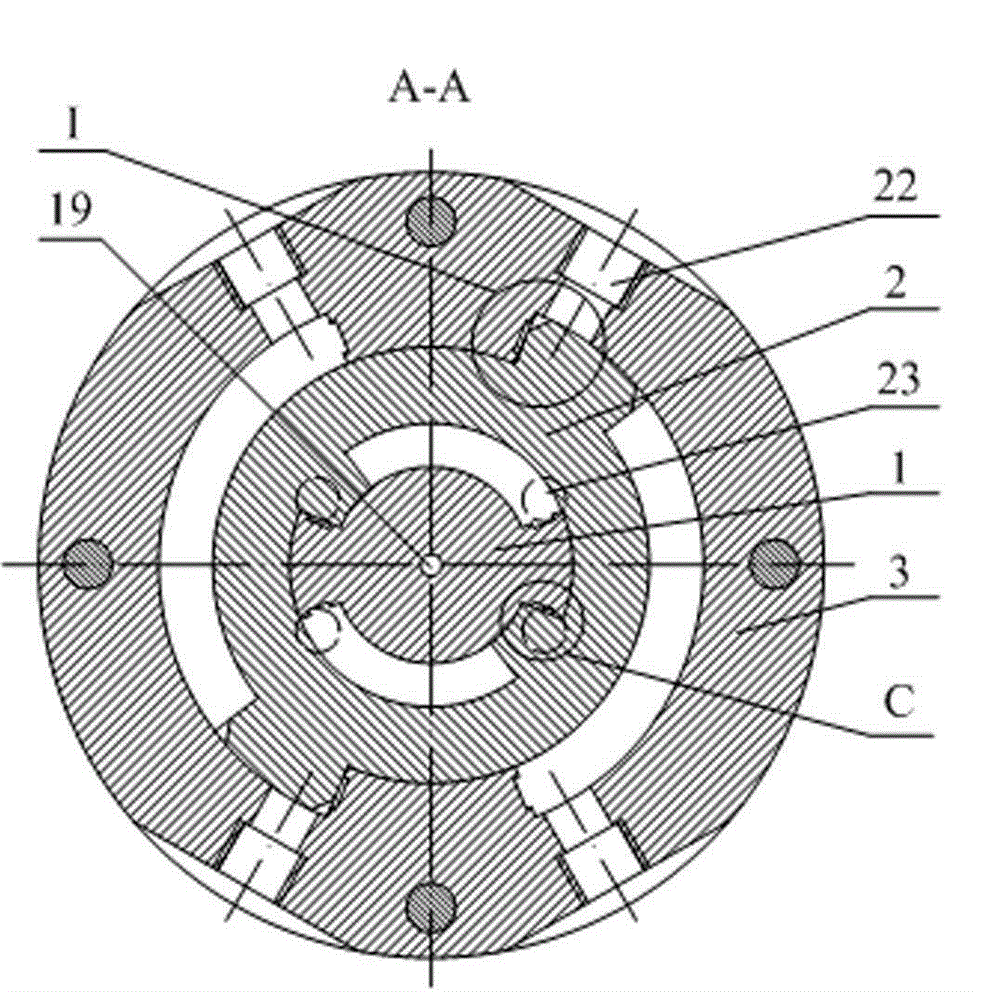 Double-stator swing hydraulic multi-speed motor