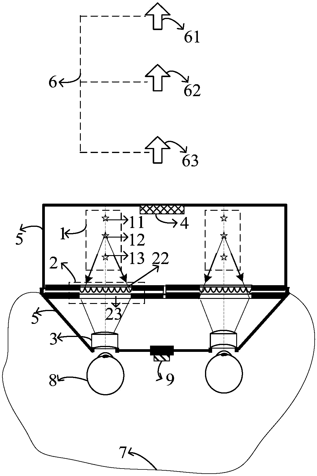 Light-field-imaging-based depth-of-field enhanced type virtual reality display system and method