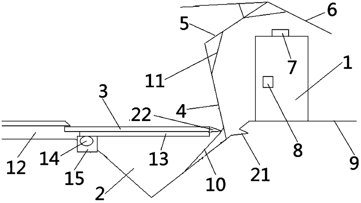 Charging pile structure with rain shielding function