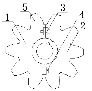 Novel split gear