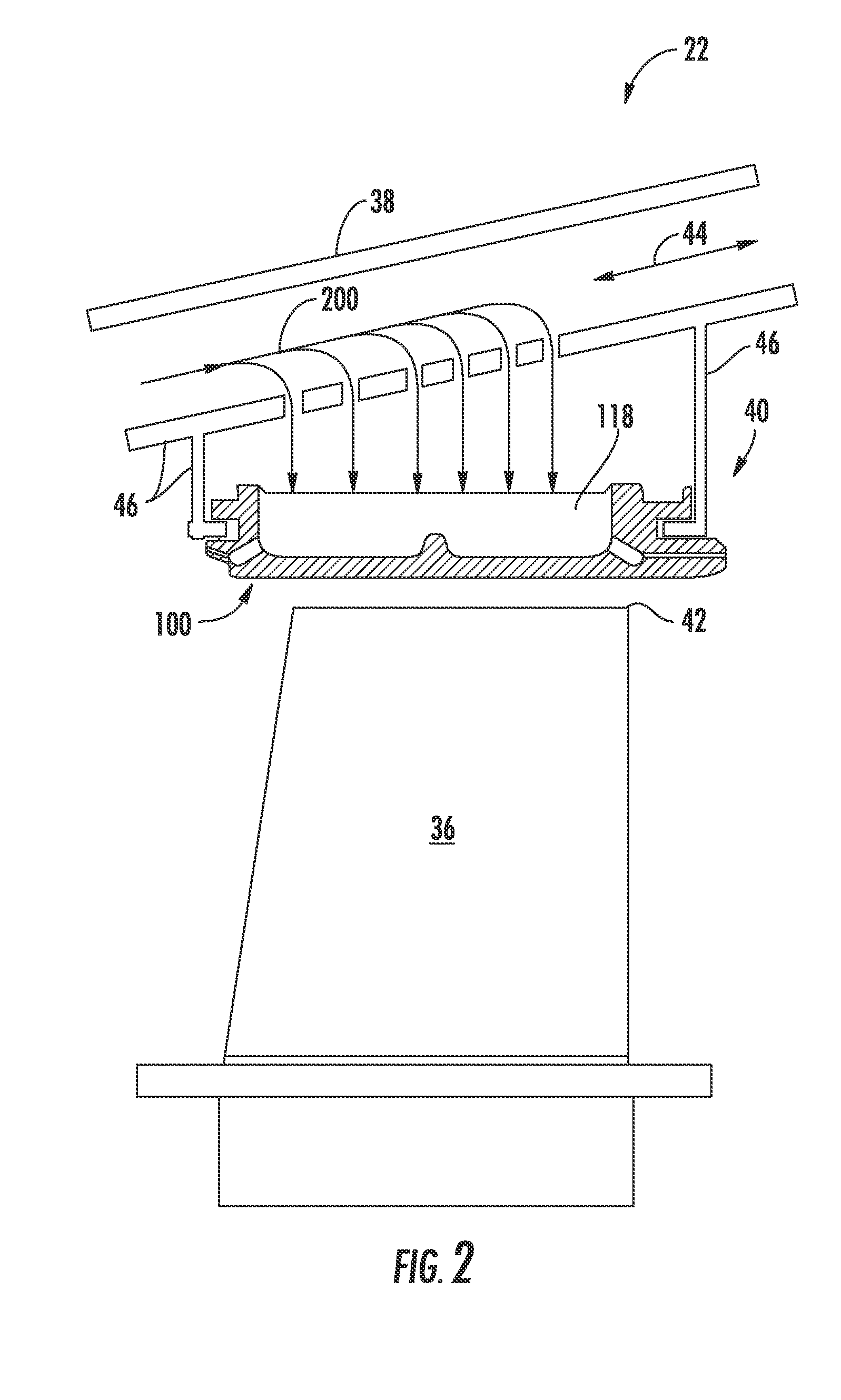 Shroud block segment for a gas turbine