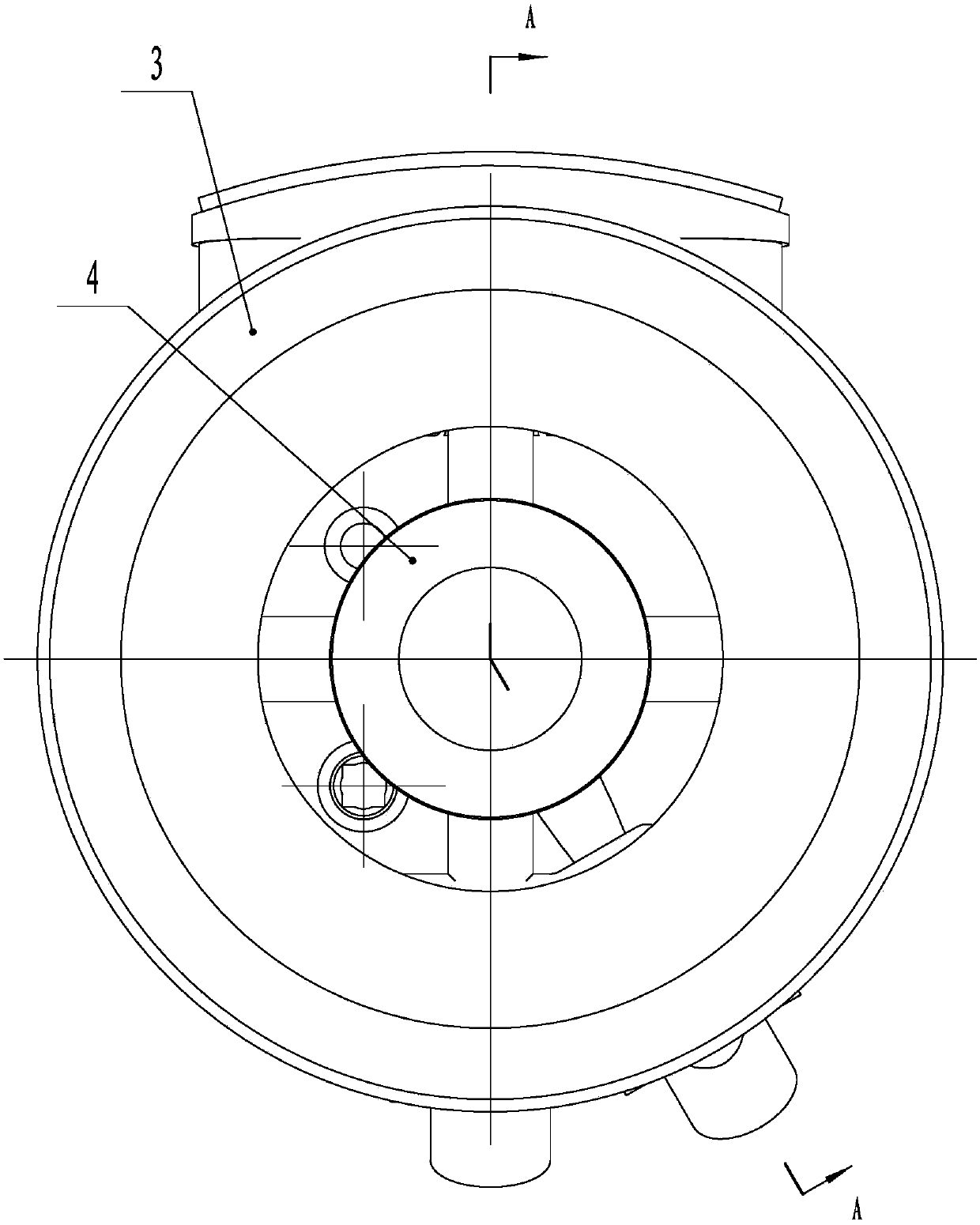 Upper air incoming burner with two ejectors