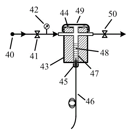 Photonic crystal optical fiber methane sensing device based on modular interference