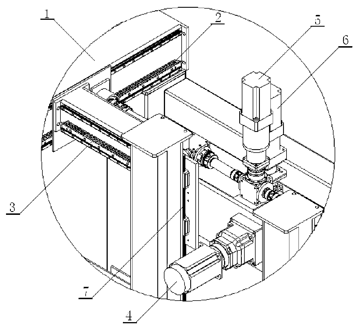 Multi-functional mechanical grabbing and transporting device capable of unstacking and overturning automatically