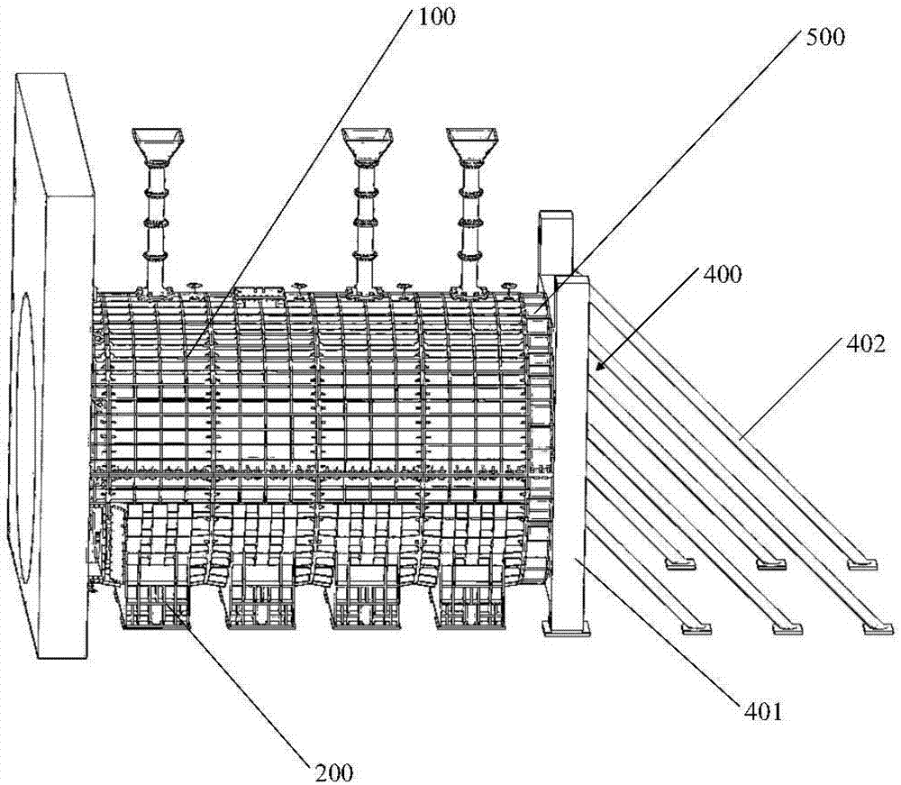 Auxiliary device for starting and receiving of shield machine