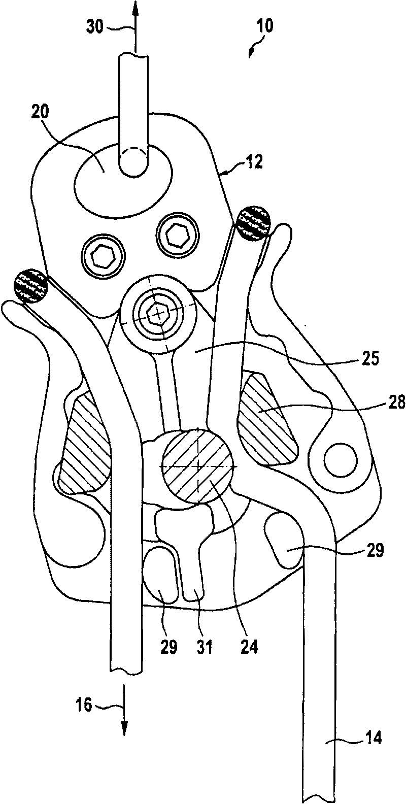 Abseiling device