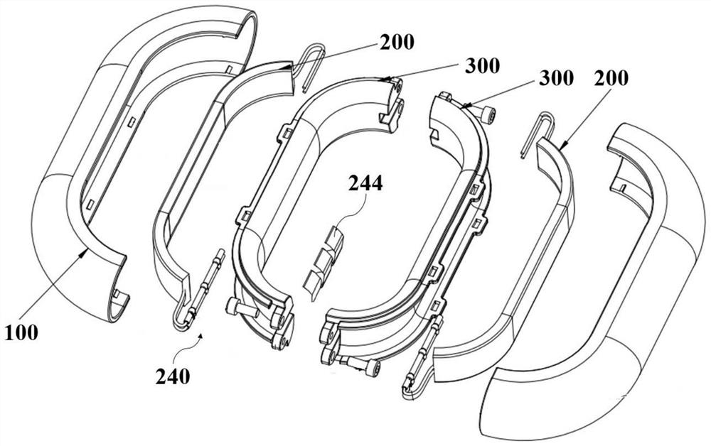 Chain ring, chain type lamp, and assembly method and application of chain type lamp