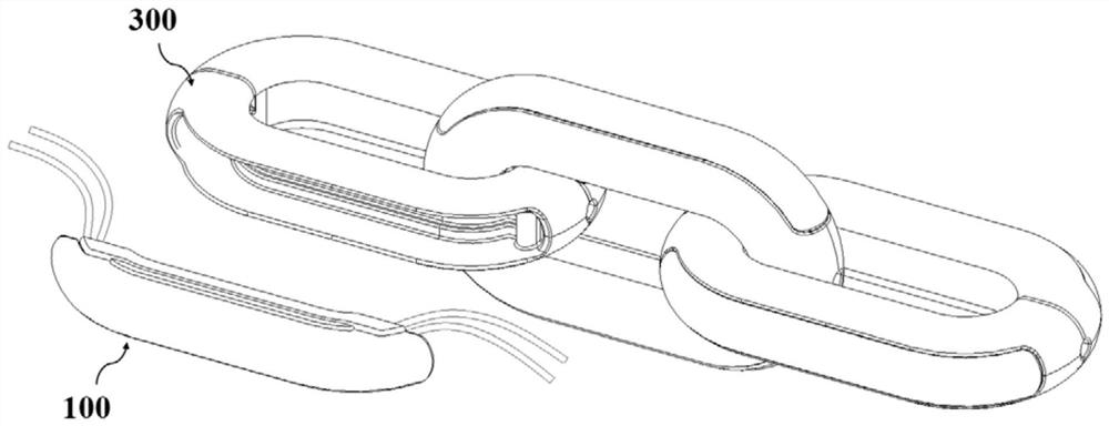 Chain ring, chain type lamp, and assembly method and application of chain type lamp