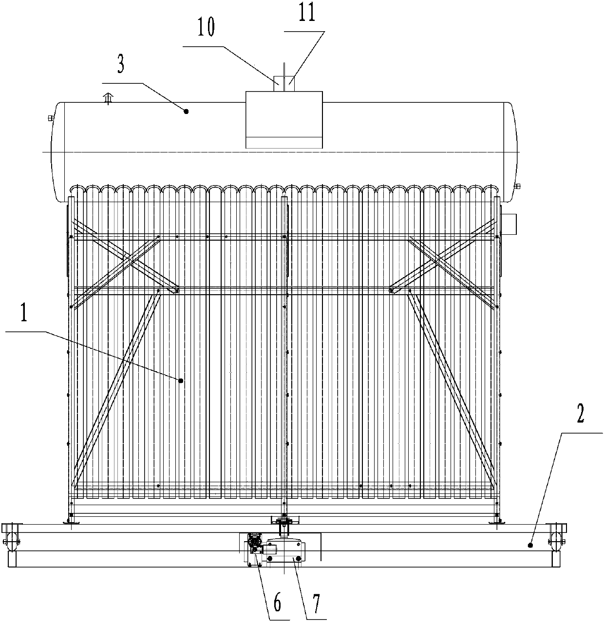 Auto-rotation apricus solar water heater