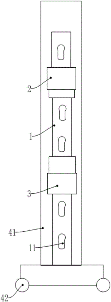 Mobile vertical tile showing device