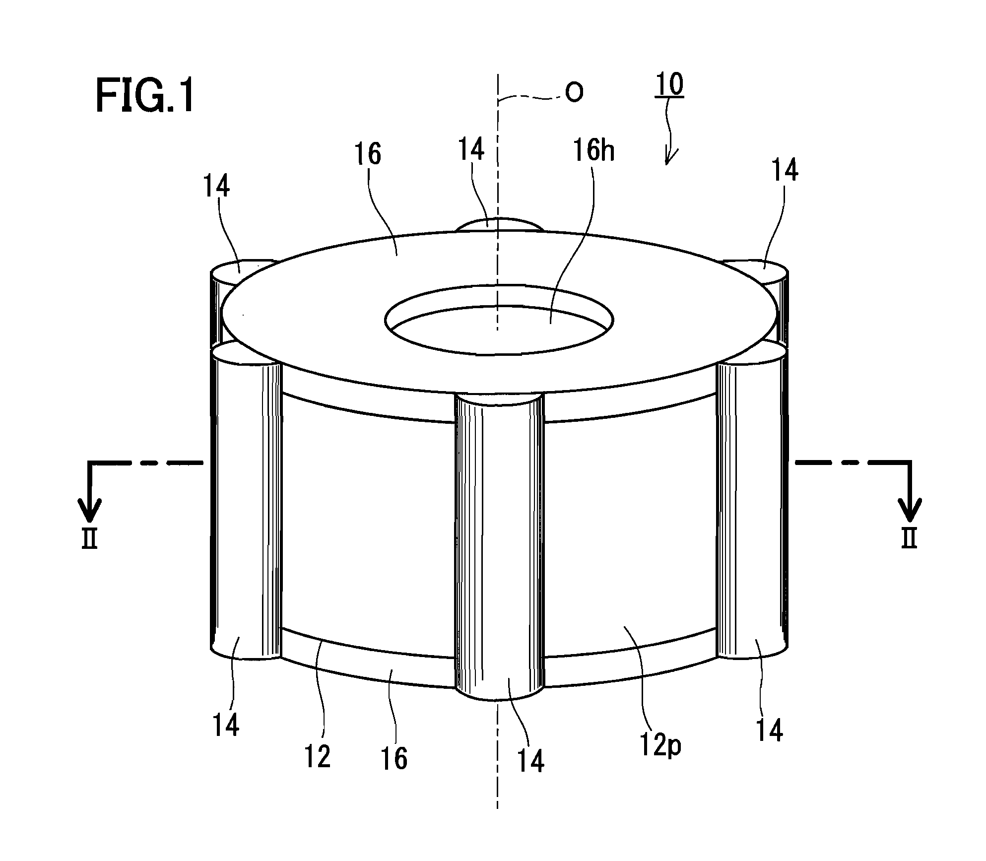 Film winding core, and wound film body using same