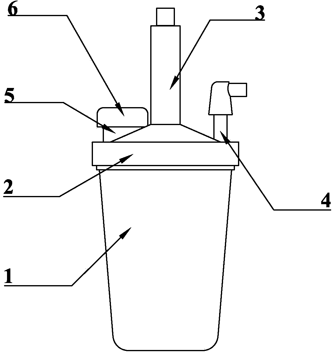 Humidifying bottle enabling oxygen to be sufficiently humidified