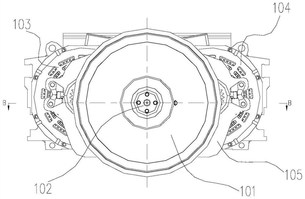 Locomotive bogie driving device