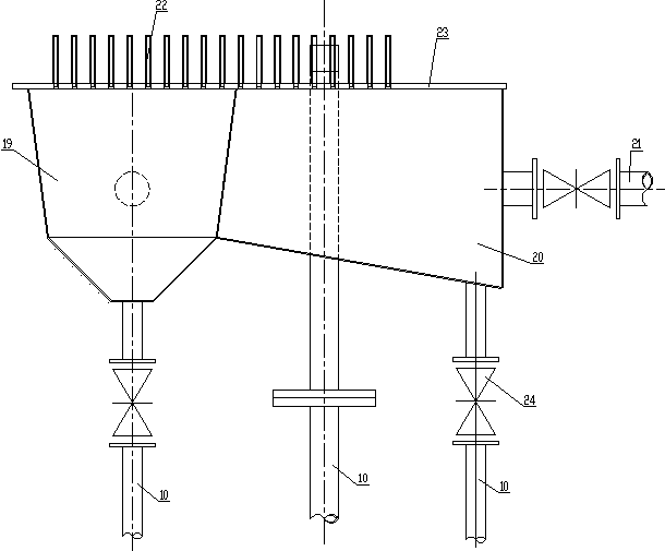 High-temperature cyclone separation type three-waste co-combustion furnace