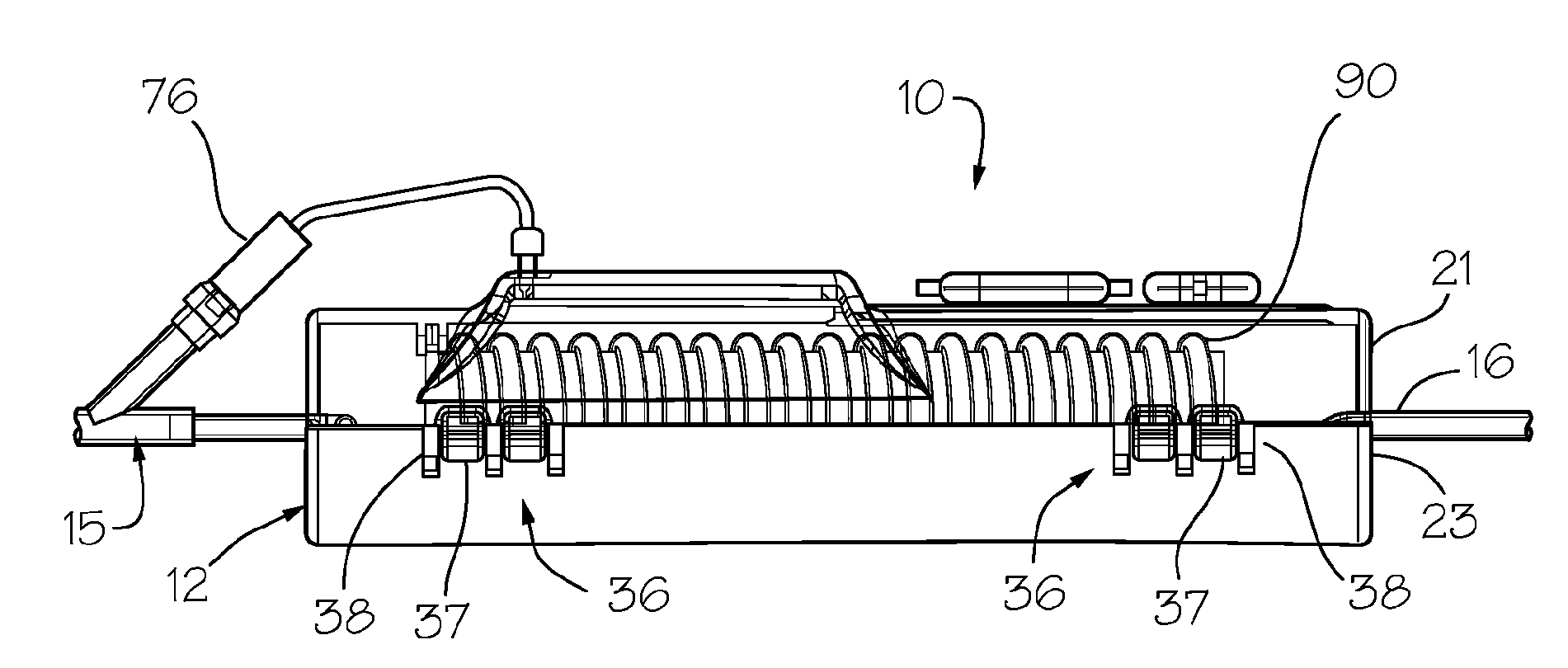 Intravenous fluid heater