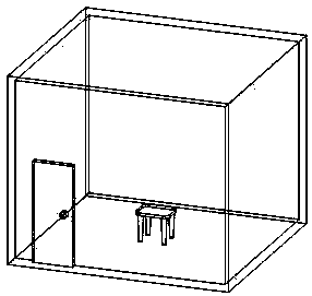 Method for testing pesticide effect on space repellent product simulation site