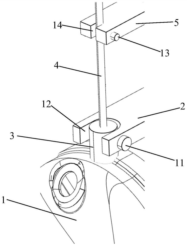 Ammonia mixing test device for automobile exhaust system