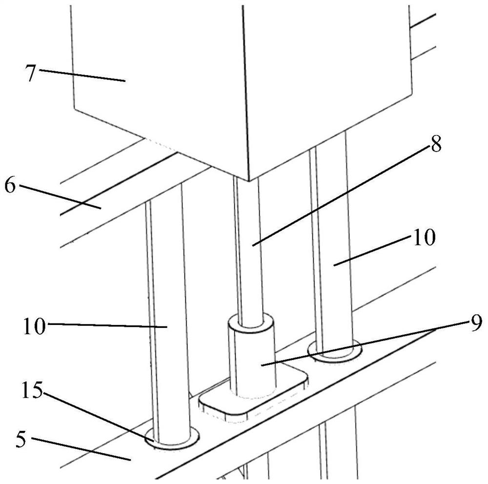 Ammonia mixing test device for automobile exhaust system