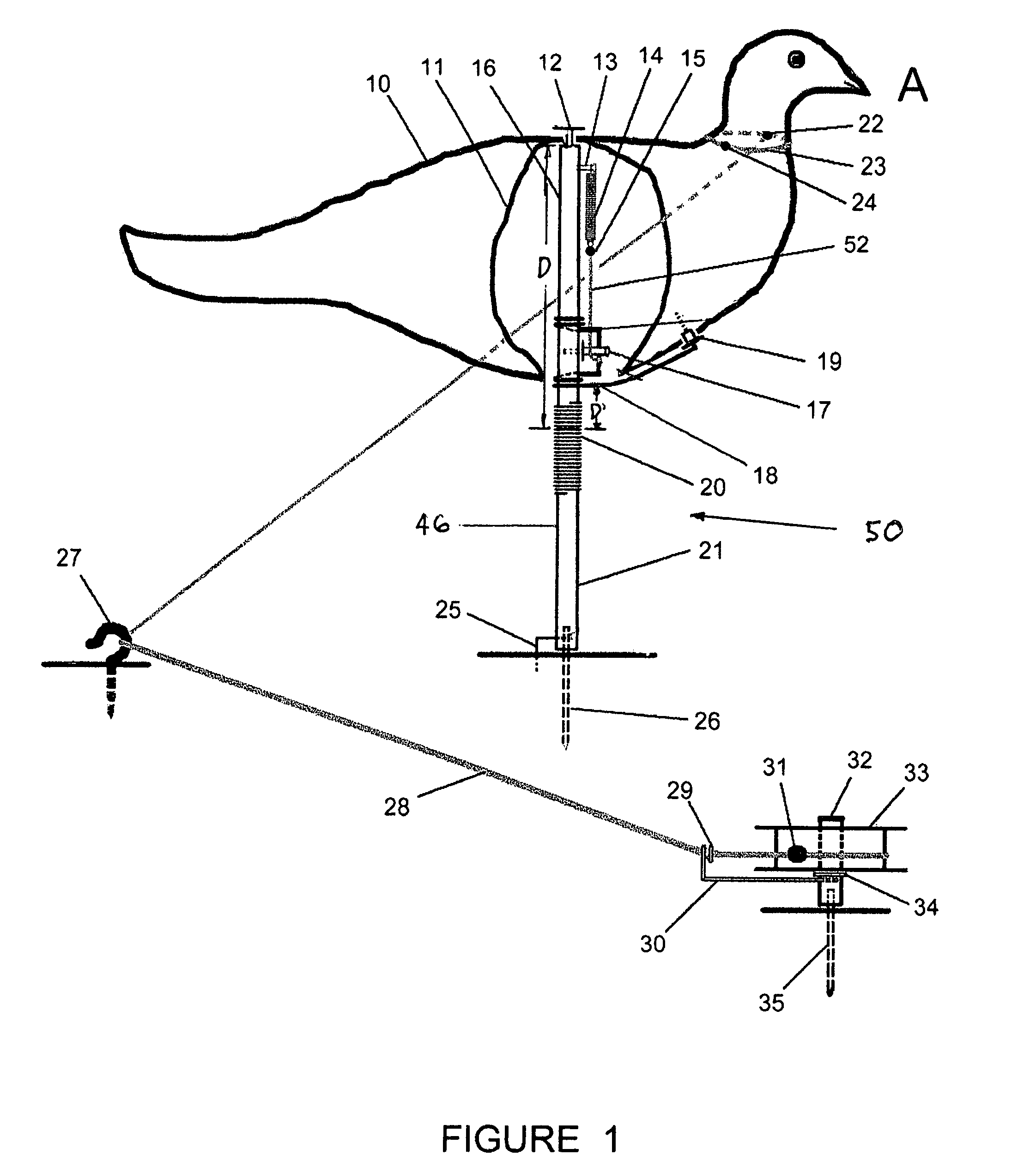 Decoy movement system for simulating life-like movement of animal species