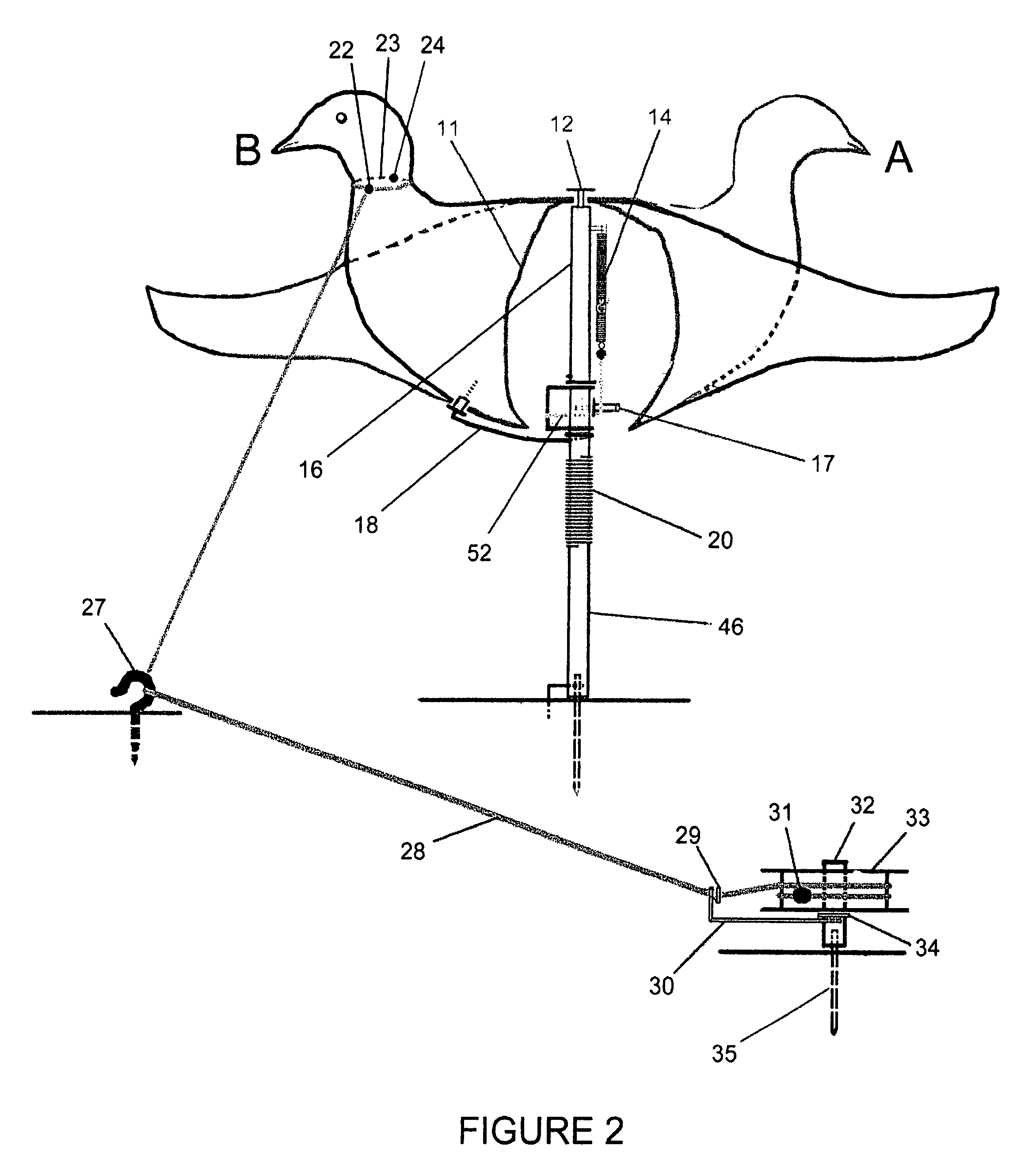 Decoy movement system for simulating life-like movement of animal species