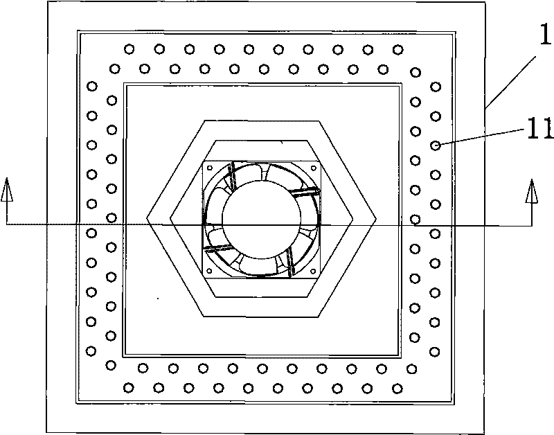 Forced oil circulation water-cooling radiator