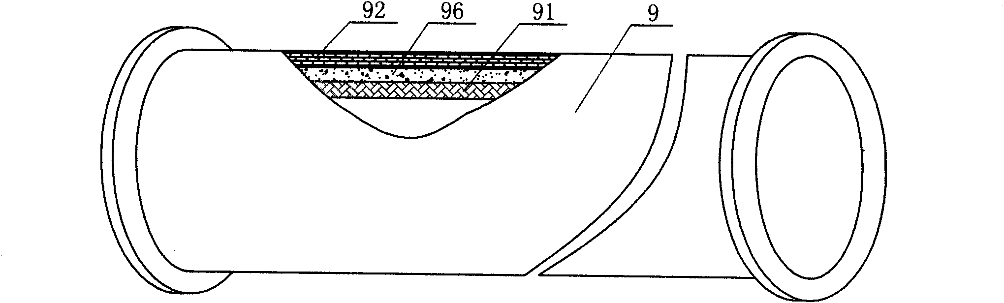 Multi-layer cavity type inflating expansion protection mechanism