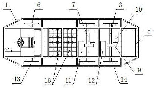 A double-axle double-drive large-scale electric truck chassis