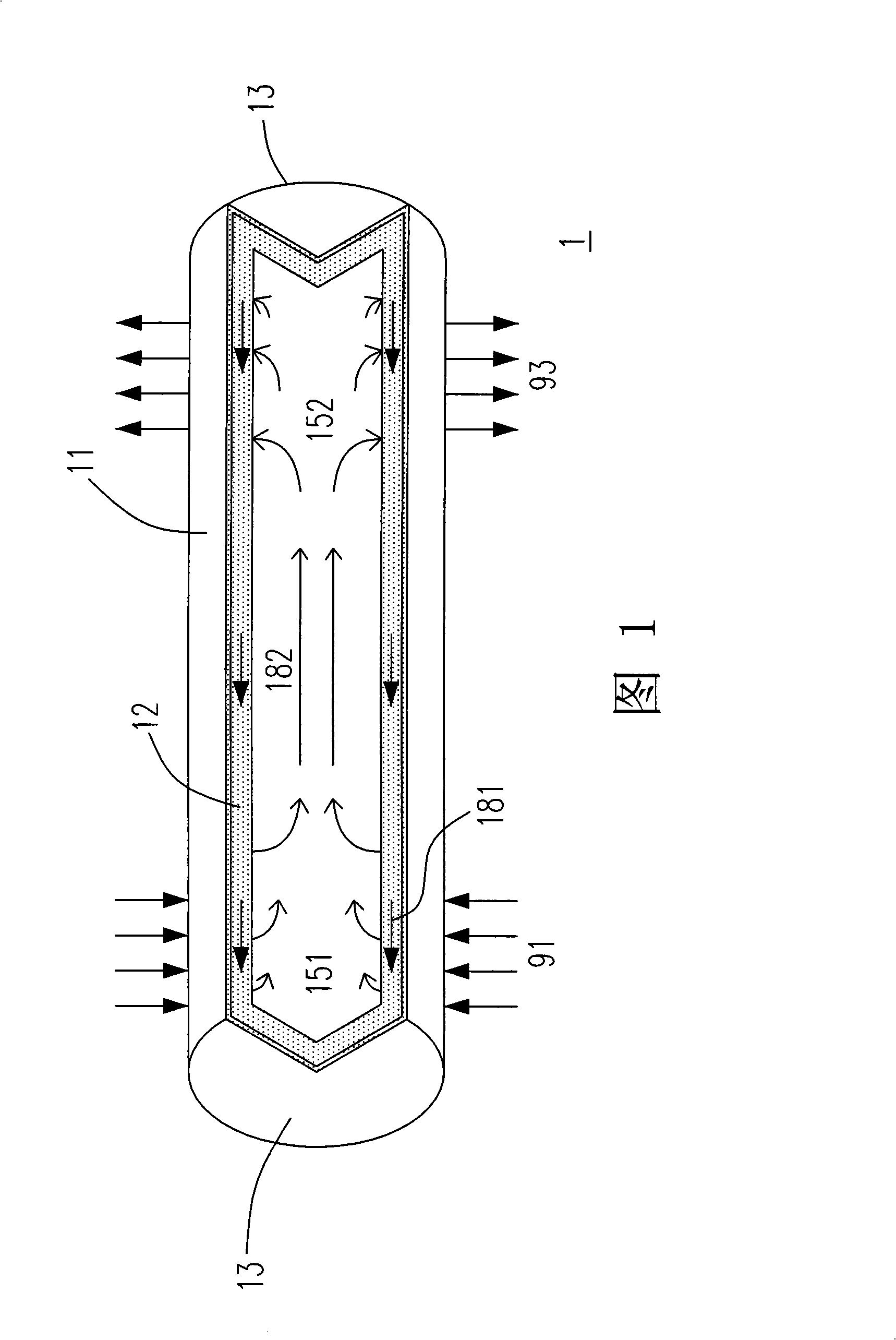 Flat type evaporator radiation system