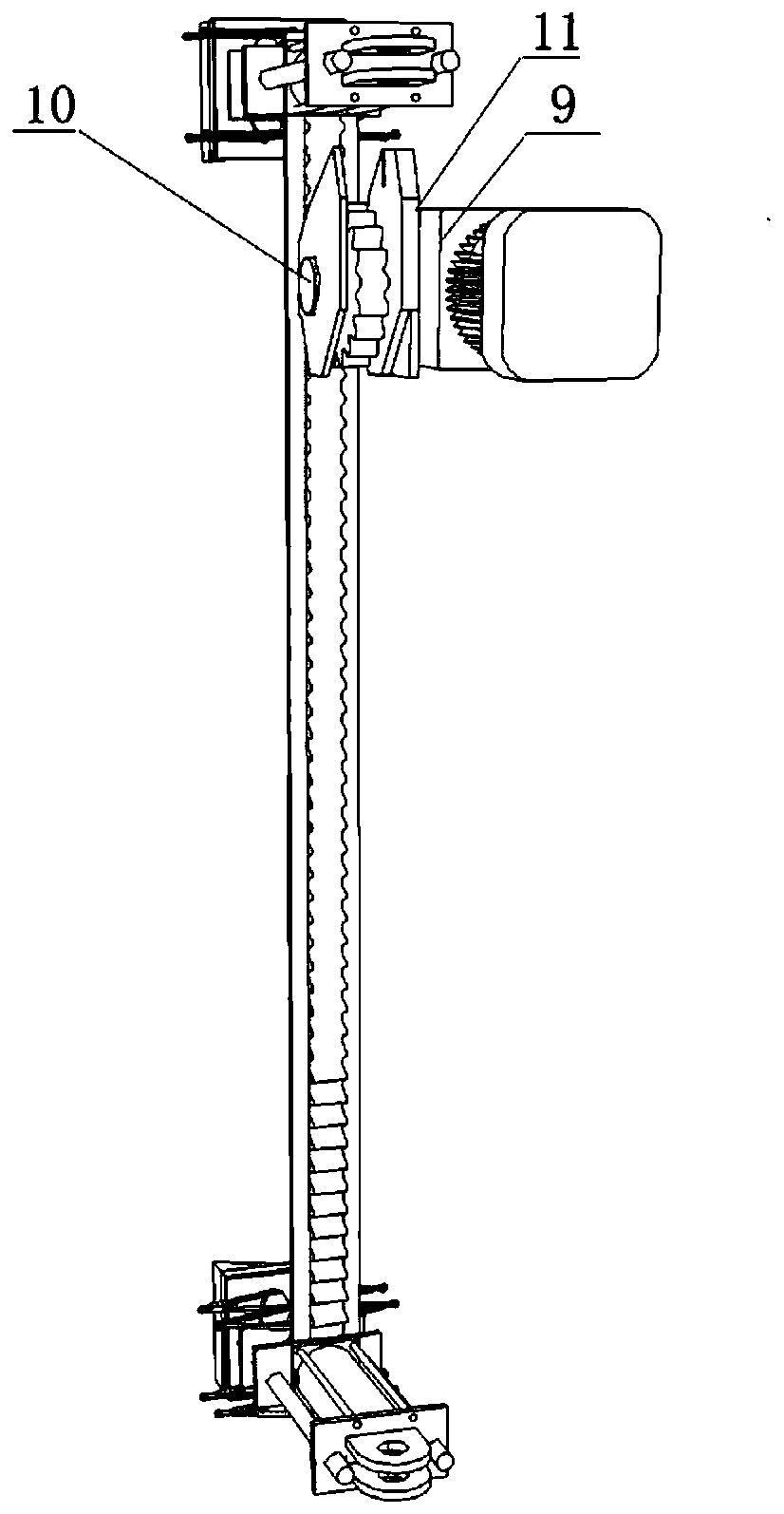 Tower mast structure lifting mechanism