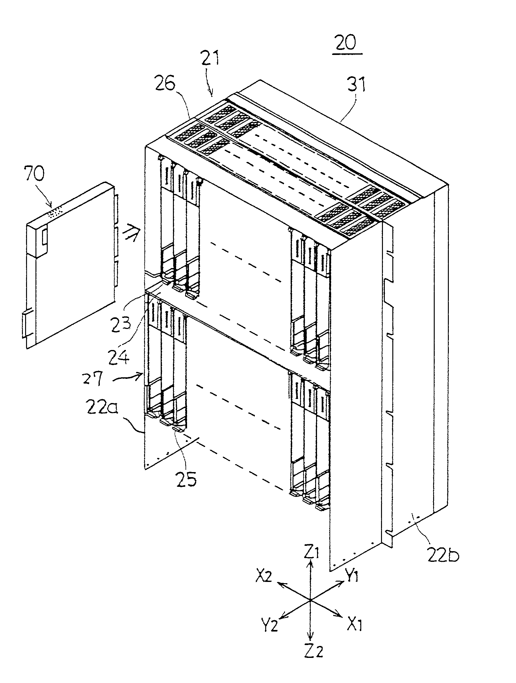 Telecommunications apparatus and plug-in unit for same