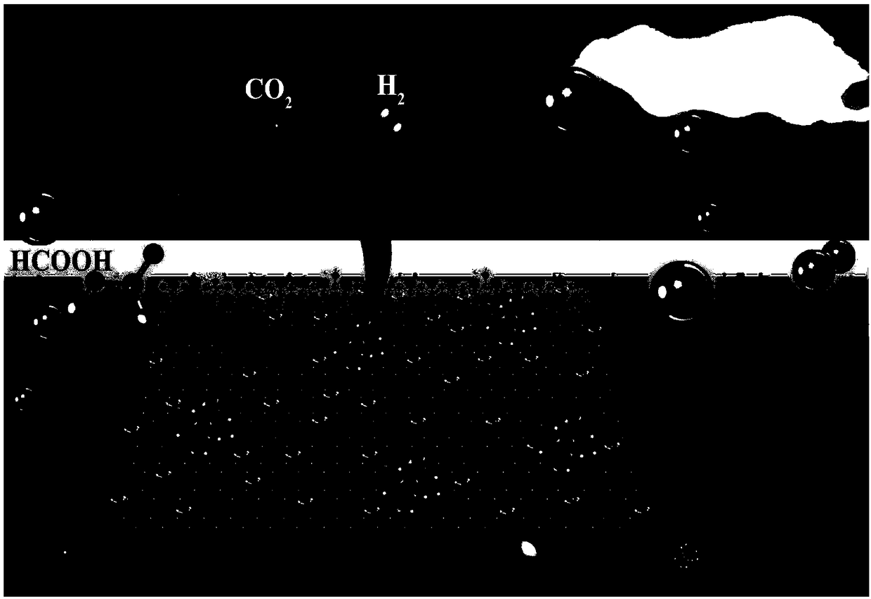 Functional graphene loaded gold palladium nano-catalyst as well as preparation and application thereof