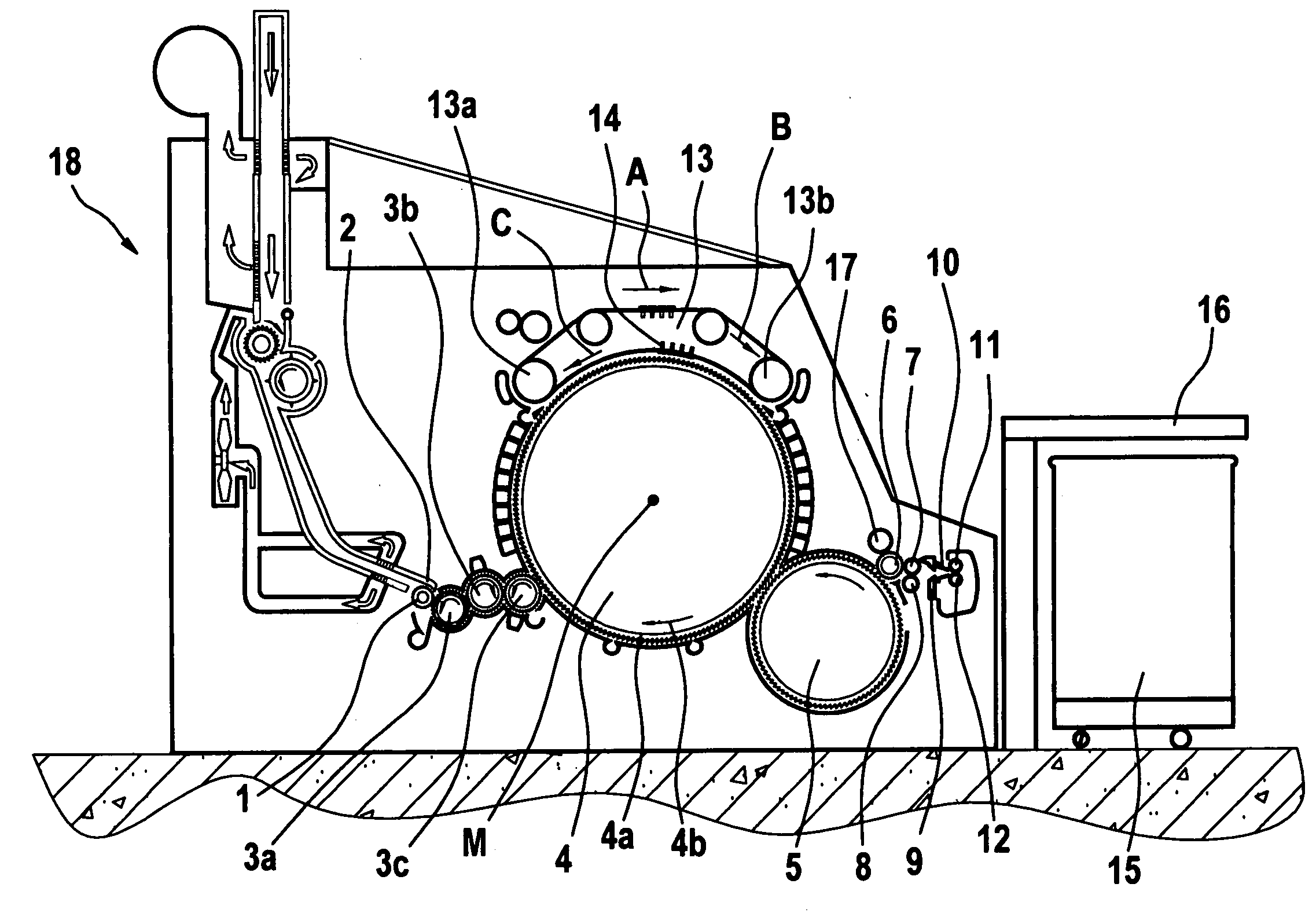 Guide element assembly for a spinning preparation machine