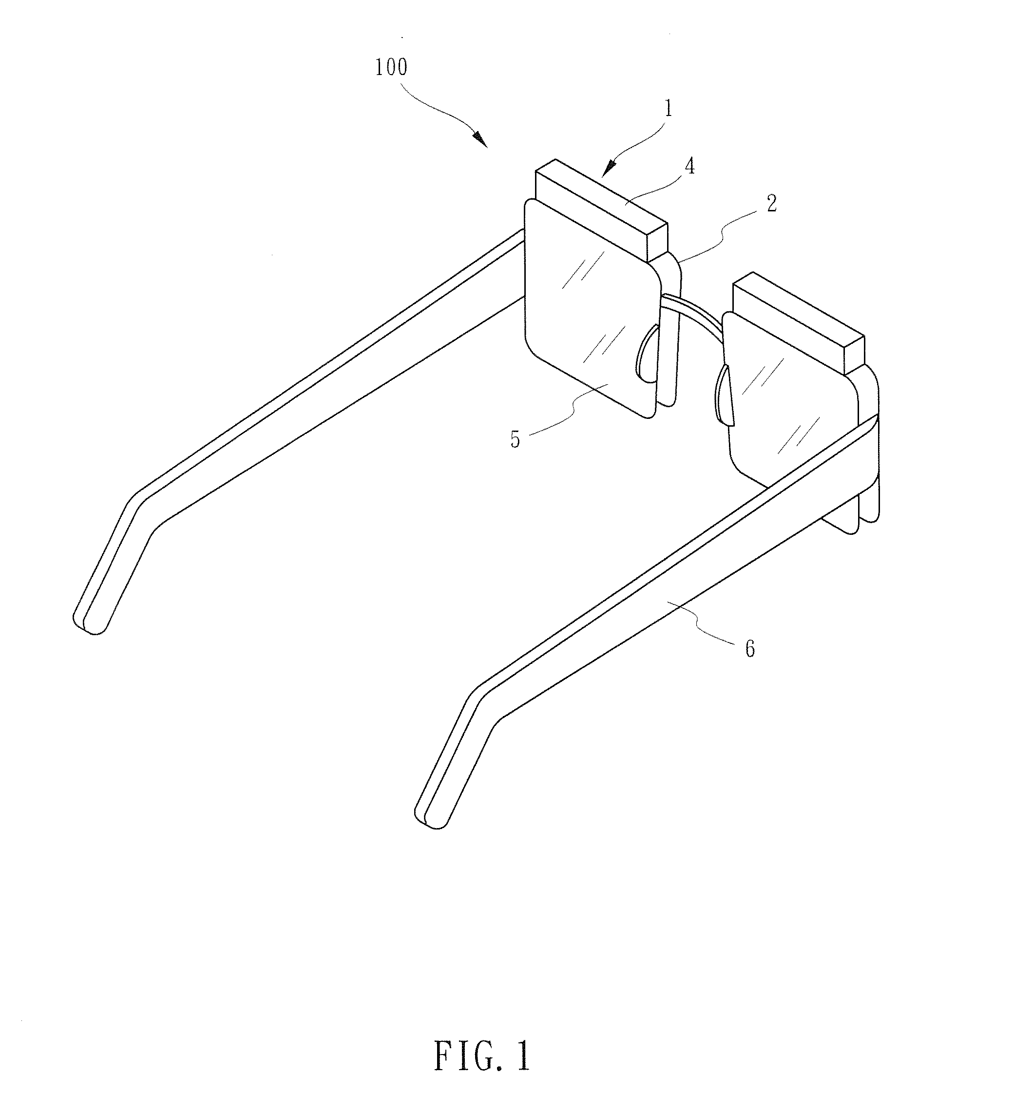 Optical head-mounted display with mechanical one-dimensional scanner