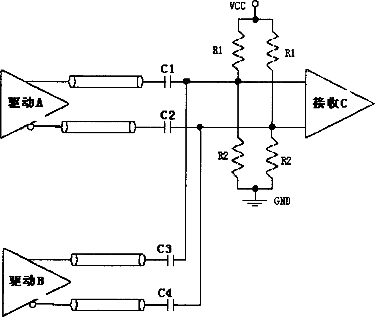 A differential interconnection circuit